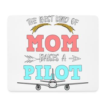 Flugzeug Pilot Fliegen Mutter Sohn Kind I Geschenk - Mousepad (Querformat) - Weiß - Vorne