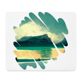 Schöne Natur, Landschaft - Mousepad (Querformat) - Weiß - Vorne