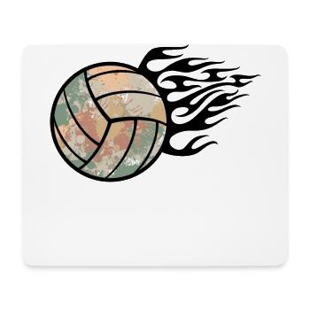 Volley-ball - Tapis de souris (format paysage) - blanc - Devant