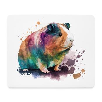 Colorful Guinea Pig - Mouse Pad (horizontal) - white - Front
