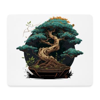 Miniaturbaum - Mousepad (Querformat) - Weiß - Vorne