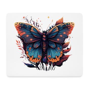 Papillon violet - Tapis de souris (format paysage) - blanc - Devant