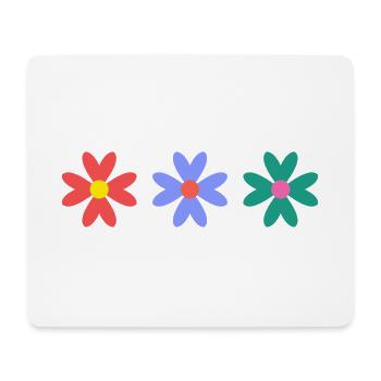 BLUME. BLUME. NATUR. ÖKOLOGIE. GLÜCK. ZEN - Mousepad (Querformat) - Weiß - Vorne
