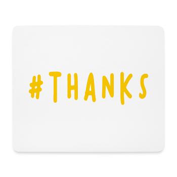 THANK YOU. THANKS. THANK YOU. ANNIVERSARY. BIRTH. - Mouse Pad (horizontal) - white - Front