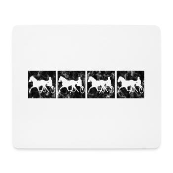 Trotting Horse Horses Trabrennsport Horse Racing - Mouse Pad (horizontal) - white - Front
