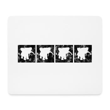 Elefanten Elefant für Kinder - Mousepad (Querformat) - Weiß - Vorne