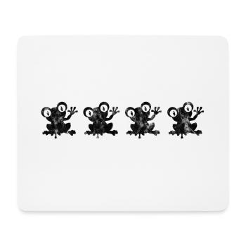 Frosch Frösche Geschenk für Kinder Lustig Witzig - Mousepad (Querformat) - Weiß - Vorne