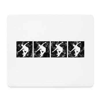 Skateboarder Skateboard Skater Skate Skateing - Mousepad (Querformat) - Weiß - Vorne