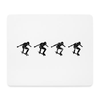 Skateboarder Skateboard Skater Skate Skateing - Tapis de souris (format paysage) - blanc - Devant