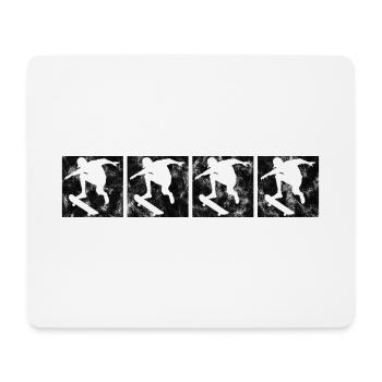 Skateboarder Skateboard Skater Skate Skateing - Mousepad (Querformat) - Weiß - Vorne