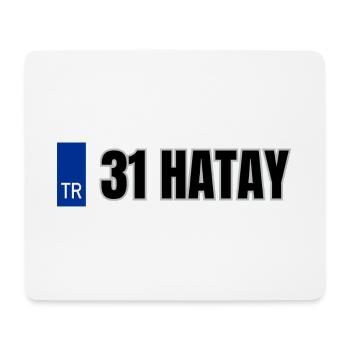 31 Hatay Kennzeichen | Türkisches Kennzeichen - Mousepad (Querformat) - Weiß - Vorne
