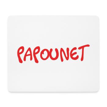 PAPOUNET. PAPA. FÊTE DES PÈRES. BONNE FÊTE PAPA - Tapis de souris (format paysage) - blanc - Devant