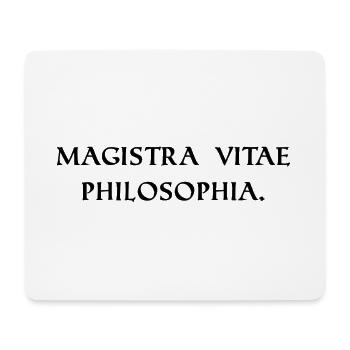 the philosophy is the teacher black - Mouse Pad (horizontal) - white - Front