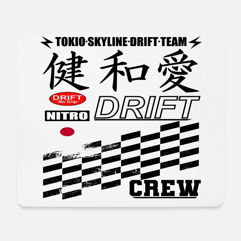 Drift Racing - Mouse Pad (horizontal) - white