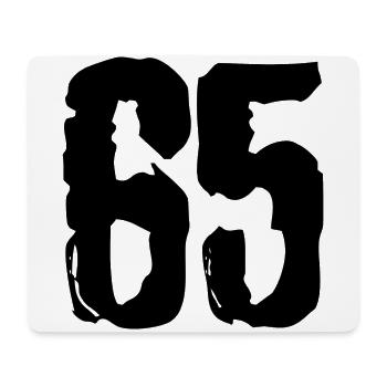 65 number jersey - Mouse Pad (horizontal) - white - Front