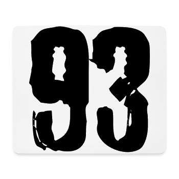 93 number jersey - Mouse Pad (horizontal) - white - Front