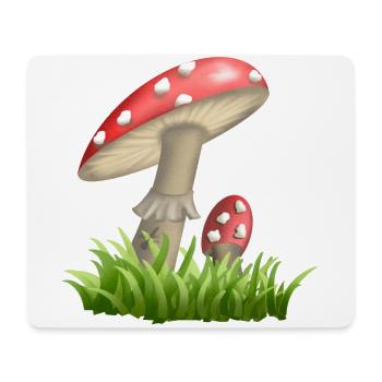 Toadstools - Mouse Pad (horizontal) - white - Front