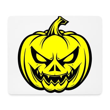 Halloween Pumpkin Face Creepy - Mouse Pad (horizontal) - white - Front