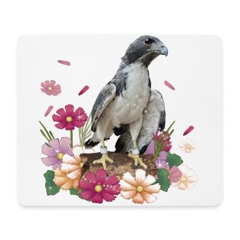 Faucon - Tapis de souris (format paysage) - blanc - Devant