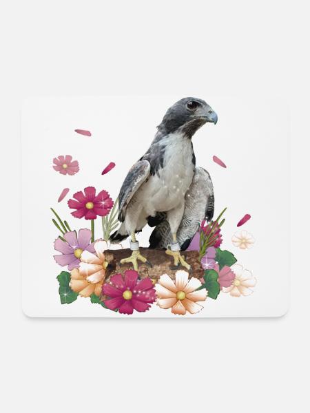 Falke - Mousepad (Querformat) - Weiß