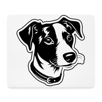 Jack Russel Terrier Hund Kopf - Mousepad (Querformat) - Weiß - Vorne