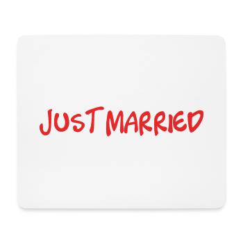 ICH LIEBE DICH. ICH HABE GERADE GEHEIRATET. Junggesellinnenabschied. VALENTINSTAG - Mousepad (Querformat) - Weiß - Vorne
