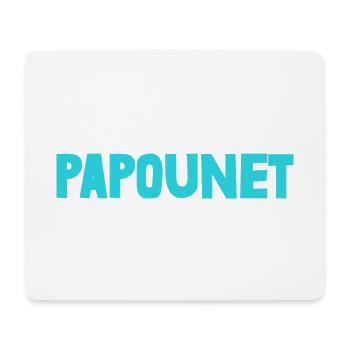 PAPOUNET. PAPA. FÊTE DES PÈRES. BONNE FÊTE PAPA - Tapis de souris (format paysage) - blanc - Devant