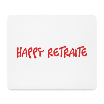 RETRAITE. RETRAITE. RETRAITEE. SENIOR. MAMIE. PAPY - Tapis de souris (format paysage) - blanc - Devant