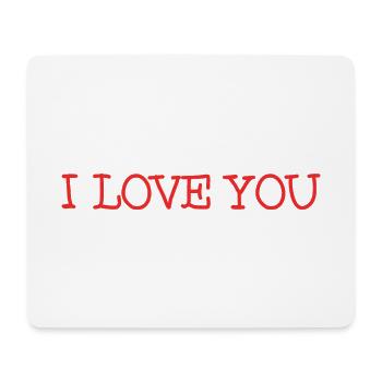 ICH LIEBE DICH. ICH HABE GERADE GEHEIRATET. Junggesellinnenabschied. VALENTINSTAG - Mousepad (Querformat) - Weiß - Vorne