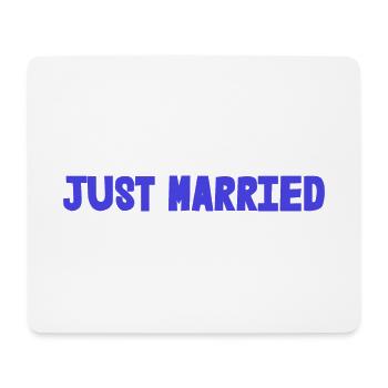 COUPLE. JUST MARRIED. EVJF. SAINT VALENTIN. MARIES - Tapis de souris (format paysage) - blanc - Devant