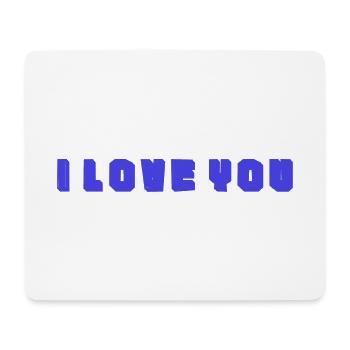 ICH LIEBE DICH. WEIHNACHTEN. JAHR. JAHRESTAG. RUHESTAND - Mousepad (Querformat) - Weiß - Vorne