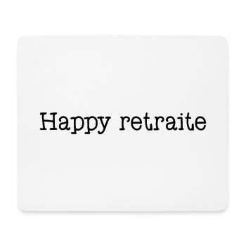RETRAITE. RETRAITE. RETRAITEE. SENIOR. MAMIE. PAPY - Tapis de souris (format paysage) - blanc - Devant