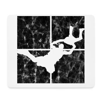 Fallschirmspringer Fallschirm Fallschirmspringen - Mousepad (Querformat) - Weiß - Vorne