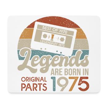 legends casette 1975 cadeau anniversaire 48 ans - Tapis de souris (format paysage) - blanc - Devant