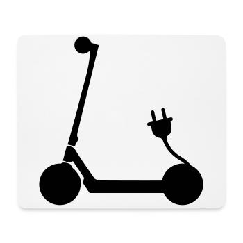 E-roller Icon - Mousepad (Querformat) - Weiß - Vorne