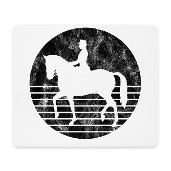Dressurreiten Dressurreiter Reiten Reiter Pferd - Mousepad (Querformat) - Weiß - Vorne