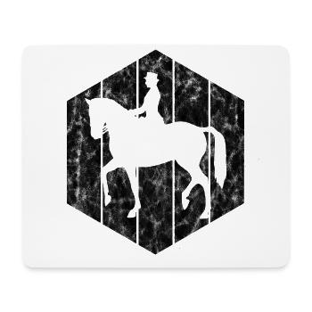 Dressurreiten Dressurreiter Reiten Reiter Pferd - Mousepad (Querformat) - Weiß - Vorne
