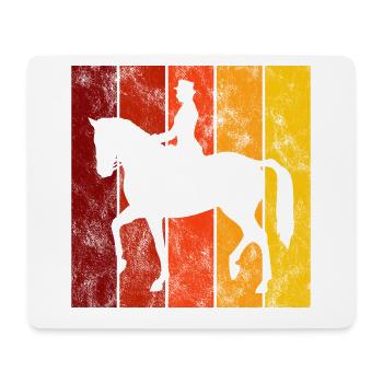 Dressur Dressurreiten Dressurreiter Reiten Pferd - Mousepad (Querformat) - Weiß - Vorne