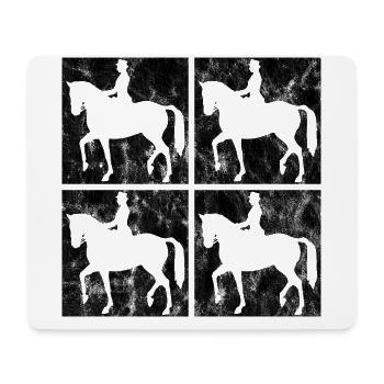 Dressur Dressurreiten Dressurreiter Reiten Pferd - Mousepad (Querformat) - Weiß - Vorne