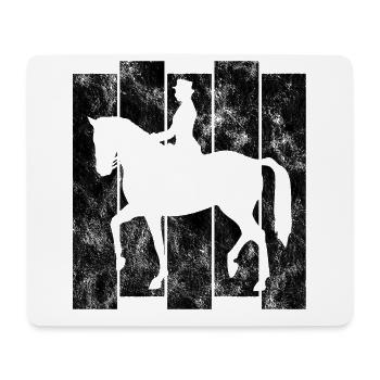 Dressur Dressurreiten Dressurreiter Reiten Pferd - Mousepad (Querformat) - Weiß - Vorne