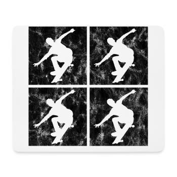 Skateboarder Skateboard Skater Skate Skateing - Mousepad (Querformat) - Weiß - Vorne
