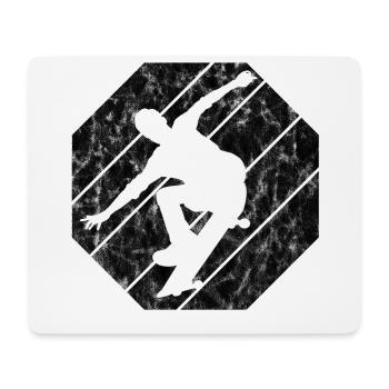 Skateboarder Skateboard Skater Skate Skateing - Tapis de souris (format paysage) - blanc - Devant