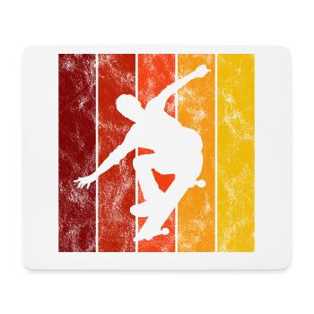 Skateboarder Skateboard Skater Skate Skateing - Mousepad (Querformat) - Weiß - Vorne