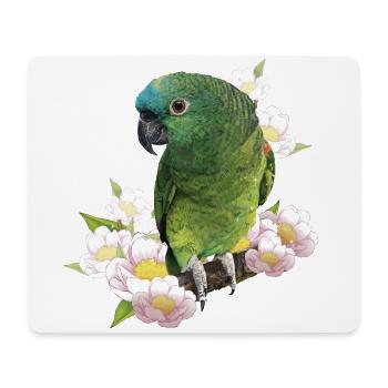 The blue-fronted amazon - Mouse Pad (horizontal) - white - Front