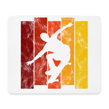 Skateboarder Skateboard Skater Skate Skateing - Tapis de souris (format paysage) - blanc - Devant