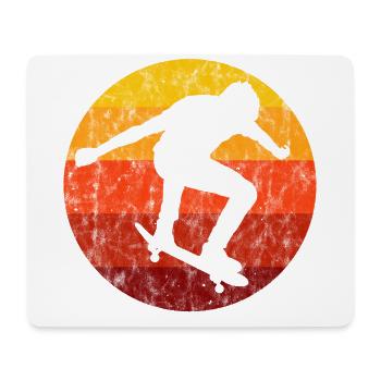 Skateboarder Skateboard Skater Skate Skateing - Tapis de souris (format paysage) - blanc - Devant
