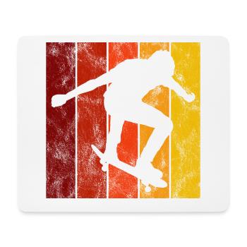 Skateboarder Skateboard Skater Skate Skateing - Tapis de souris (format paysage) - blanc - Devant