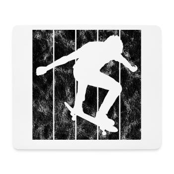 Skateboarder Skateboard Skater Skate Skateing - Tapis de souris (format paysage) - blanc - Devant