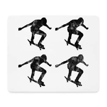 Skateboarder Skateboard Skater Skate Skateing - Tapis de souris (format paysage) - blanc - Devant