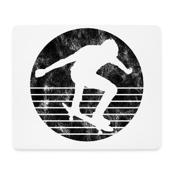 Skateboarder Skateboard Skater Skate Skateing - Tapis de souris (format paysage) - blanc - Devant